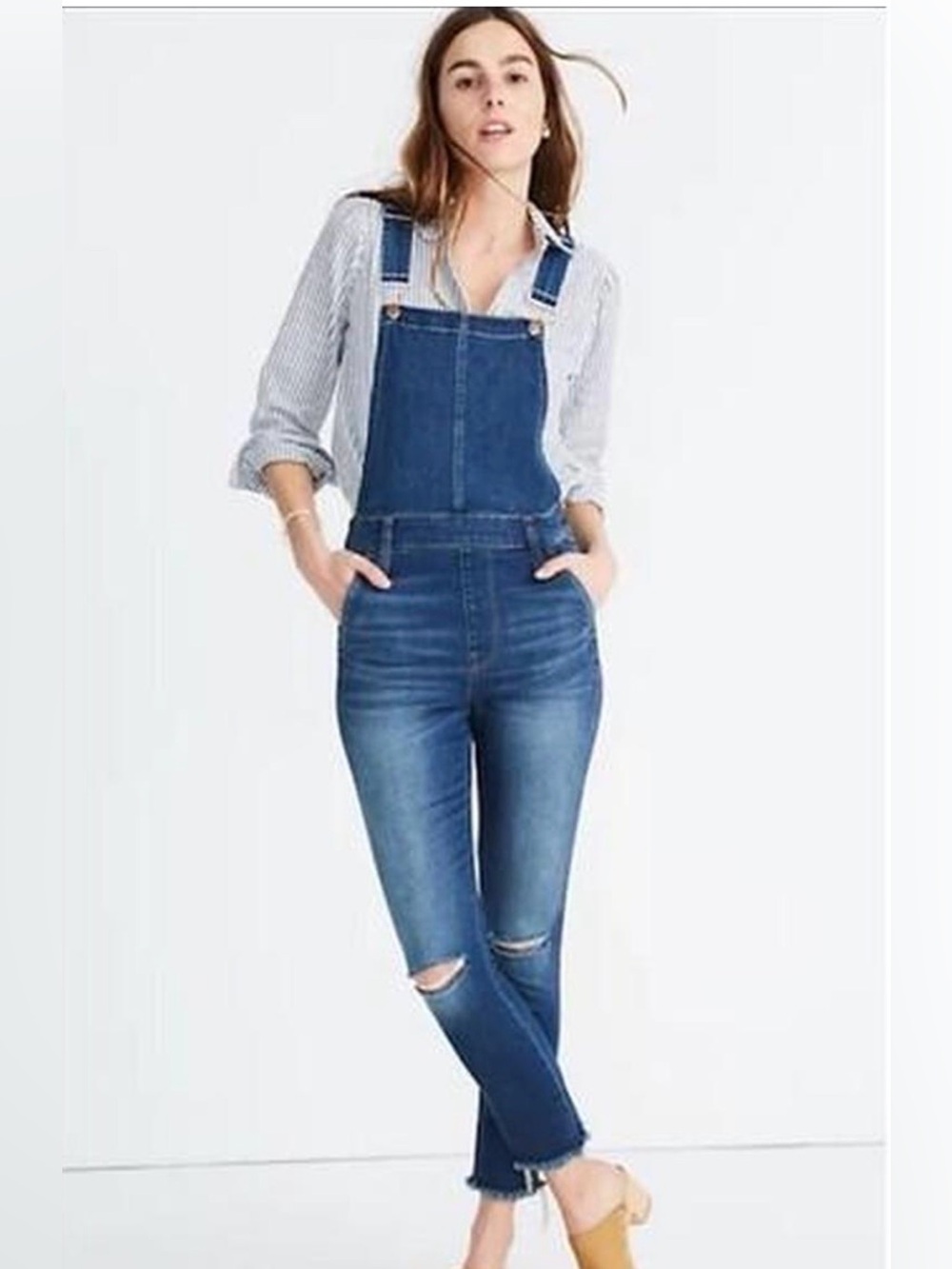Madewell skinny leg Indigo Denim Overalls